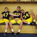 Michigan linebacker Jake Ryan, offensive linesman Taylor Lewan, kicker Brendan Gibbons and long snapper Jareth Glanda joke around as they hang out on a bench in the locker room during media day on Sunday, August 11, 2013. Melanie Maxwell | AnnArbor.com